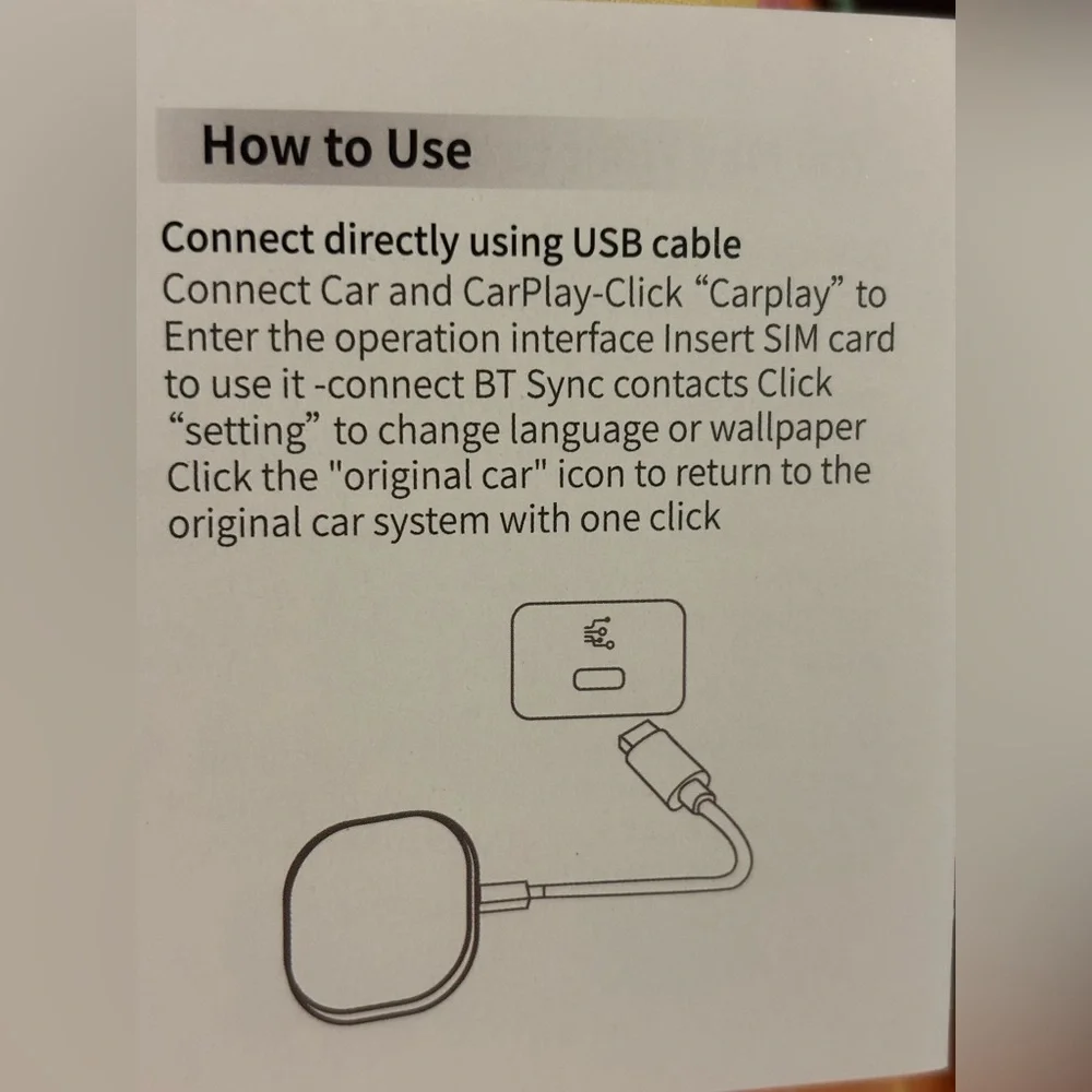 Carplay. Premium Adapter for iPhone and Android